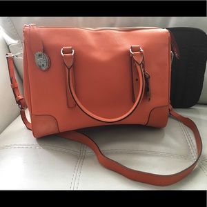 Tumi Laptop Crossbody Leather Bag (NEVER USED)